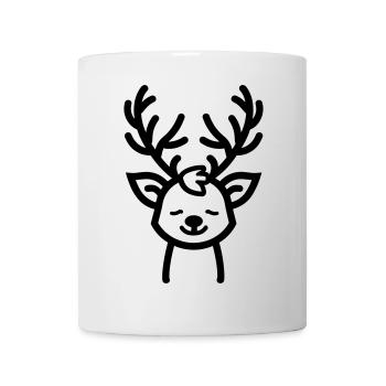 renne de noel - Mug blanc - blanc - Devant