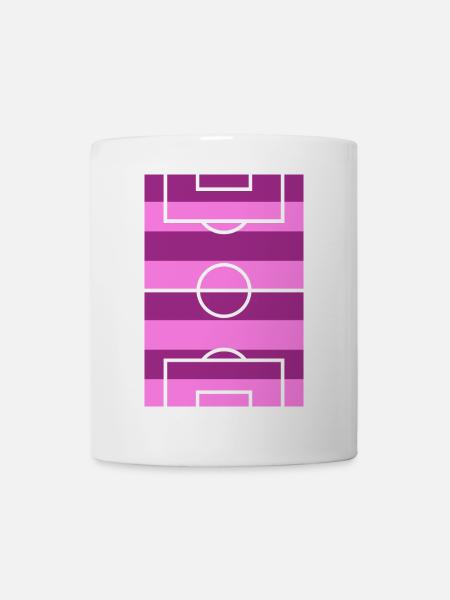 Soccer field pink - Mug - white