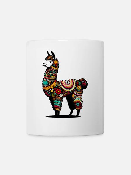 Alpaka - Tasse - Weiß
