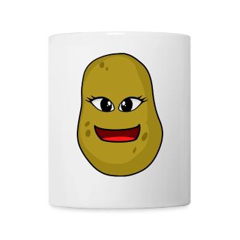friendly potato face faces potatoes - Mug - white - Front