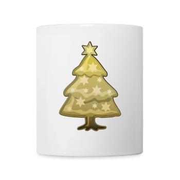 Christmas tree with star - Mug - white - Front