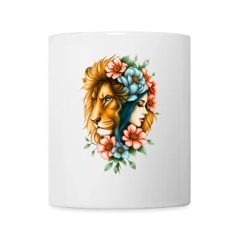 Wunderbare Frau, deren lange Haare - Tasse - Weiß - Vorne