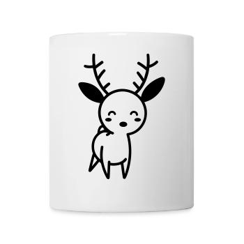 Hirsch - Tasse - Weiß - Vorne