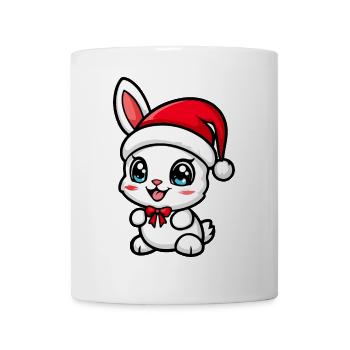 Hase Weihnachten Niedlich - Tasse - Weiß - Vorne