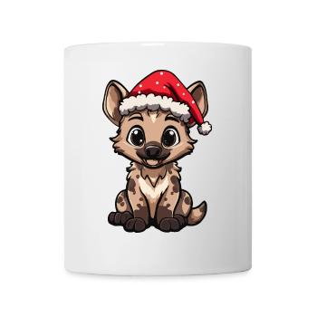 Hyène Noël mignon - Mug blanc - blanc - Devant