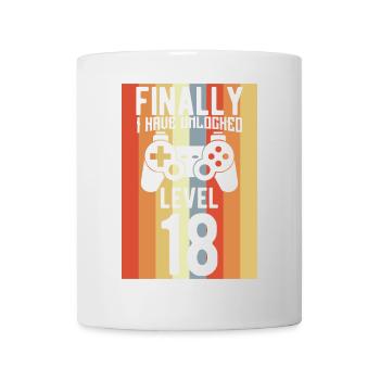 Niveau 18 débloqué - Mug blanc - blanc - Devant