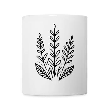 Design minimaliste - Plantes - Mug blanc - blanc - Devant