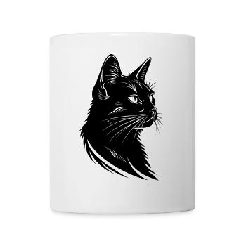 Cat Drawing - Mug - white - Front