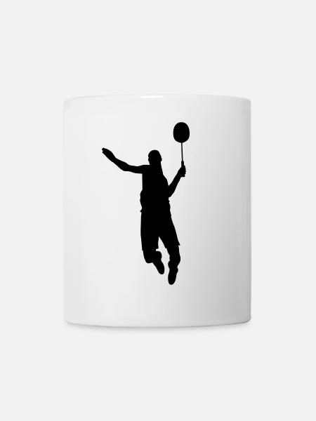 Tennis Badminton Federball Spieler Geschenk - Tasse - Weiß