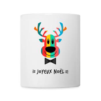 WEIHNACHTEN. FROHE WEIHNACHTEN. FROHE WEIHNACHTEN. NEUJAHRSTAG - Tasse - Weiß - Vorne