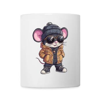Maus Winter - Tasse - Weiß - Vorne