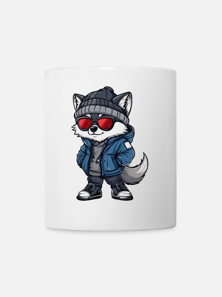 Wolf Winter - Tasse - Weiß
