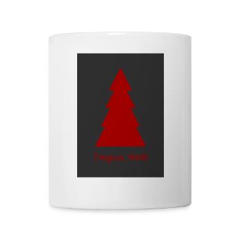 WEIHNACHTEN. FROHE WEIHNACHTEN. FROHE WEIHNACHTEN. NEUJAHRSTAG - Tasse - Weiß - Vorne