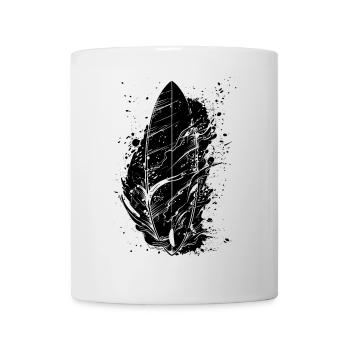 Surfbrett Graffiti - Tasse - Weiß - Vorne