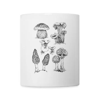 Champignons - Tasse - Weiß - Vorne