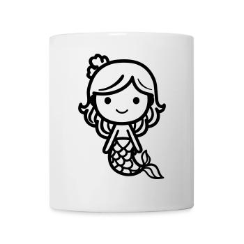 Meerjungfrau - Tasse - Weiß - Vorne