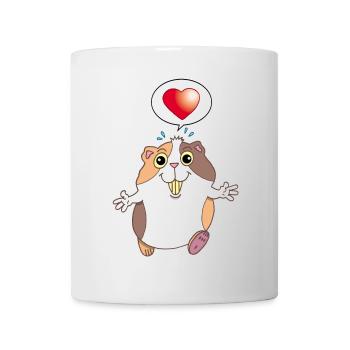Hamster mignon - Mug blanc - blanc - Devant