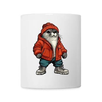 Robbe Tier Fashion Winter - Tasse - Weiß - Vorne