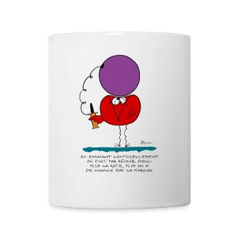 By continually trying... - Mug - white - Front