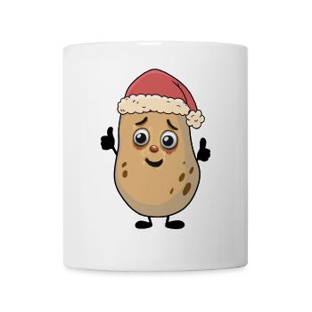 Kartoffel Nikolaus Weihnachtsmann Kartoffeln - Tasse - Weiß - Vorne