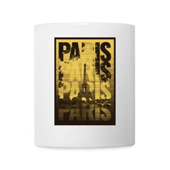 Paris Ville de l’Amour – Tour Eiffel - Mug blanc - blanc - Devant