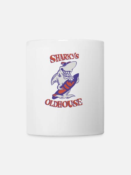 SHARKYS OLDHOUSE Logo Classic - Tasse - Weiß