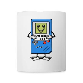 Vieux comme une console de jeux - Mug blanc - blanc - Devant