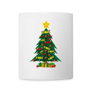Christmas tree with a lot of love and star. - Mug - white - Front