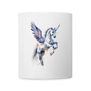 Mythical Roar - Winged Pegasus Watercolor - Mug - white - Front