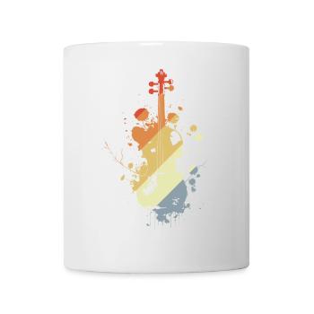 Violon Rétro - Mug blanc - blanc - Devant