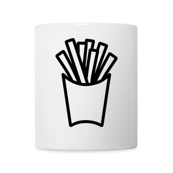 Pommes frites - Tasse - Weiß - Vorne