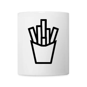 Pommes frites - Tasse - Weiß - Vorne