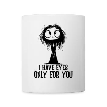I have eyes only for you Saint-Valentin gothique - Mug blanc - blanc - Devant
