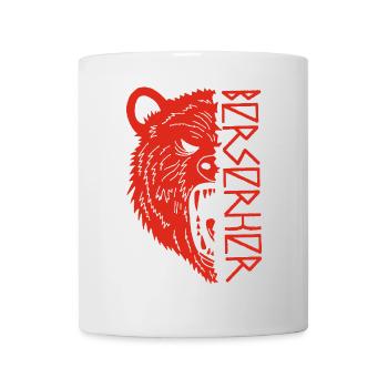Guerrier ours rouge - Mug blanc - blanc - Devant