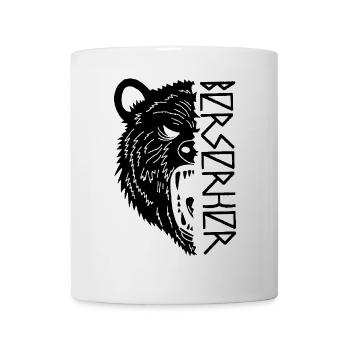 Guerrier ours noir - Mug blanc - blanc - Devant