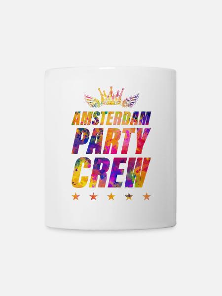 Amsterdam Party Crew - Tasse - Weiß