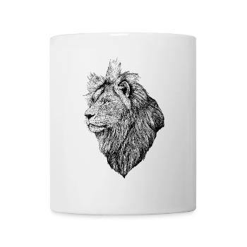 Mentalité de lion - Mug blanc - blanc - Devant