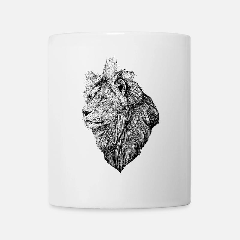 Löwenmentalität - Tasse - Weiß