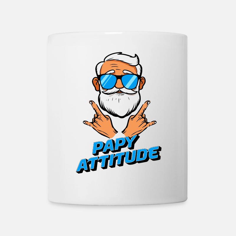 Papy attitude - Mug blanc - blanc