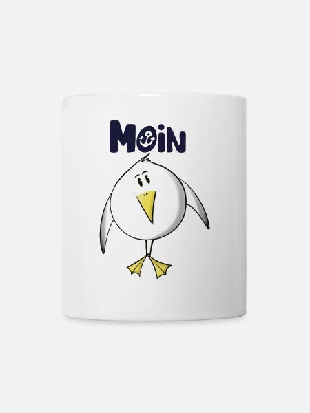 Möwe Moin Anker - Tasse - Weiß