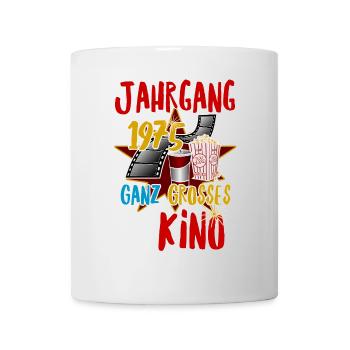 Jahrgang 1975 ganz großes Kino - Tasse - Weiß - Vorne