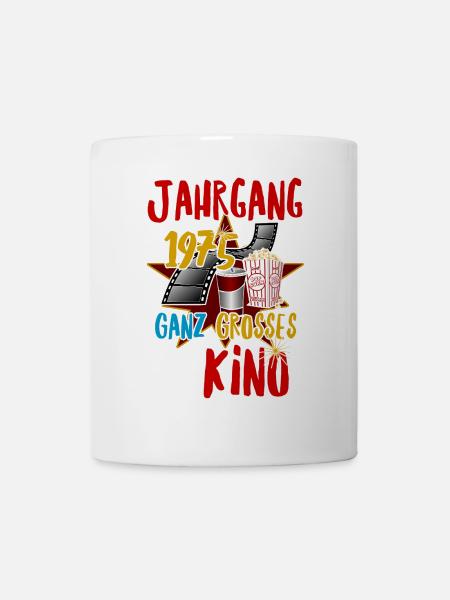 Jahrgang 1975 ganz großes Kino - Tasse - Weiß
