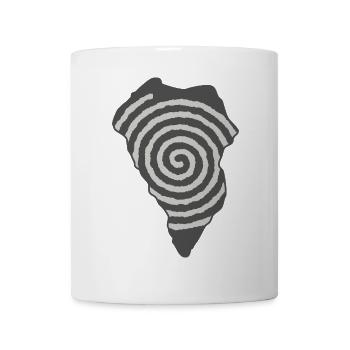 La Palma Spiralzeichnung La Isla Bonita Umriss - Tasse - Weiß - Vorne