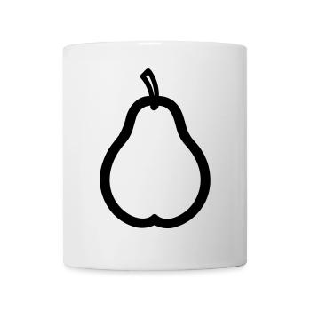 Birne - Tasse - Weiß - Vorne
