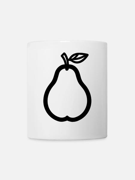 Birne - Tasse - Weiß