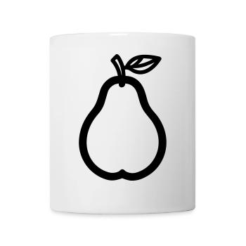 Birne - Tasse - Weiß - Vorne