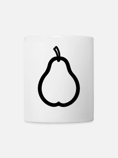 Birne - Tasse - Weiß