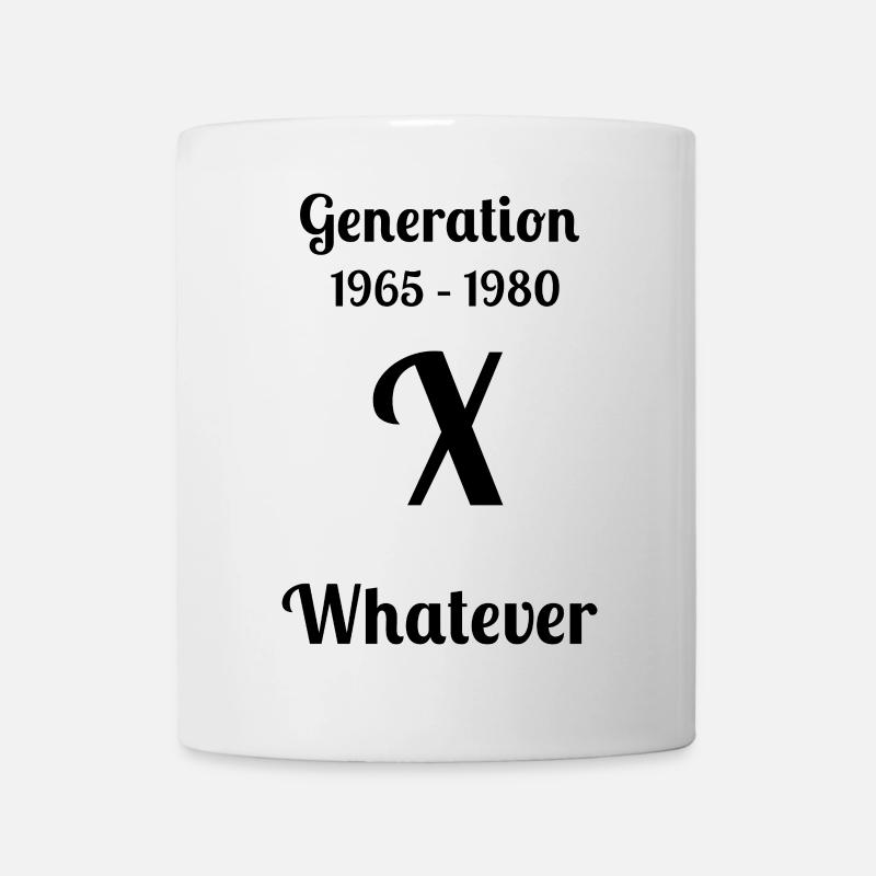 GEN X, peu importe, - Mug blanc - blanc