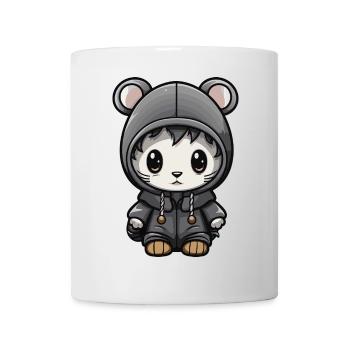 Mouse Winter Animal Baby Comic - Mug - white - Front