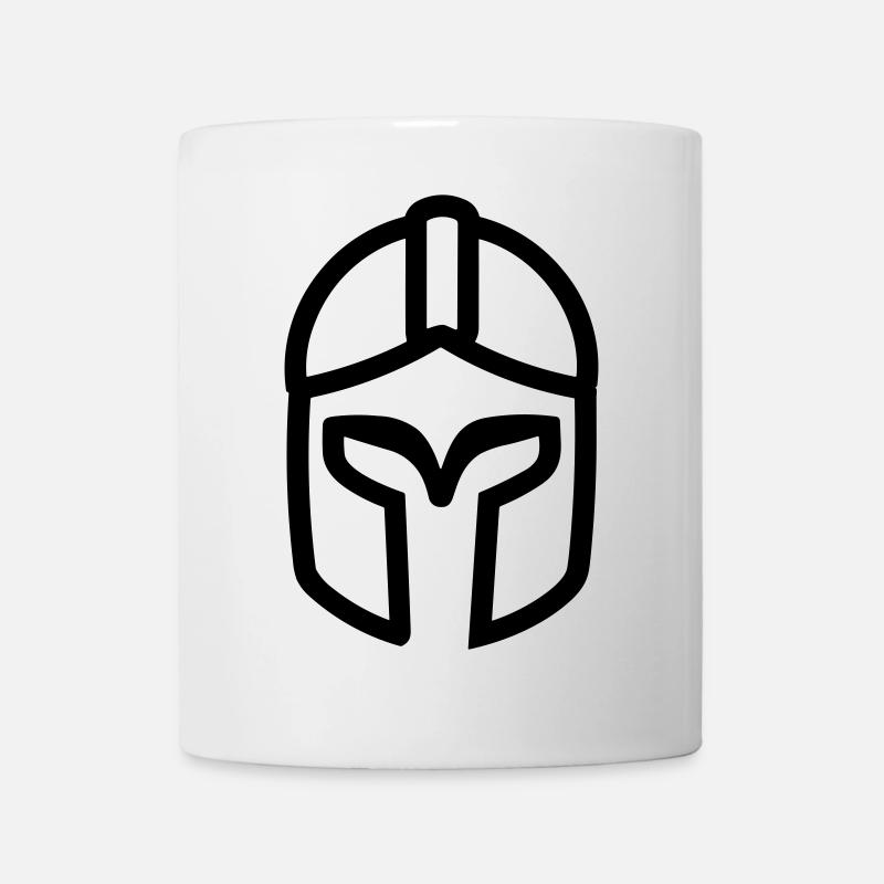 casque spartiate - Mug blanc - blanc